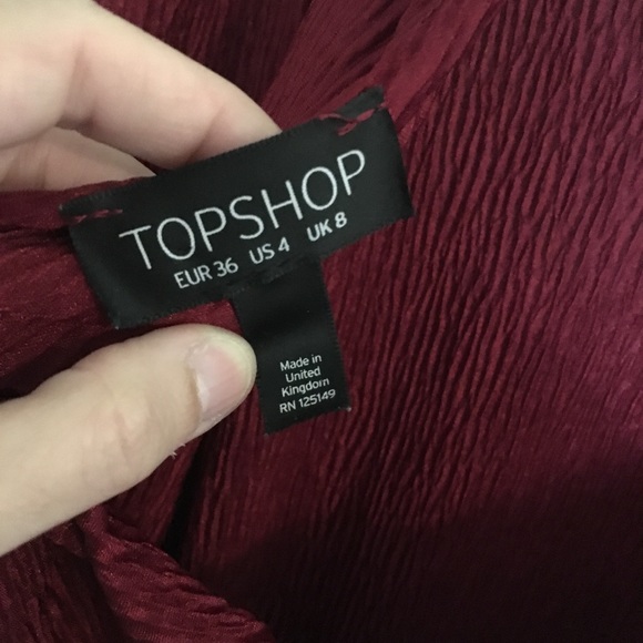{Topshop} twisted-knot open back blouse - Picture 4 of 5